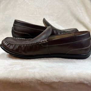 Ecco Dark Brown Leather Slip-On Loafers size 11/EU 44